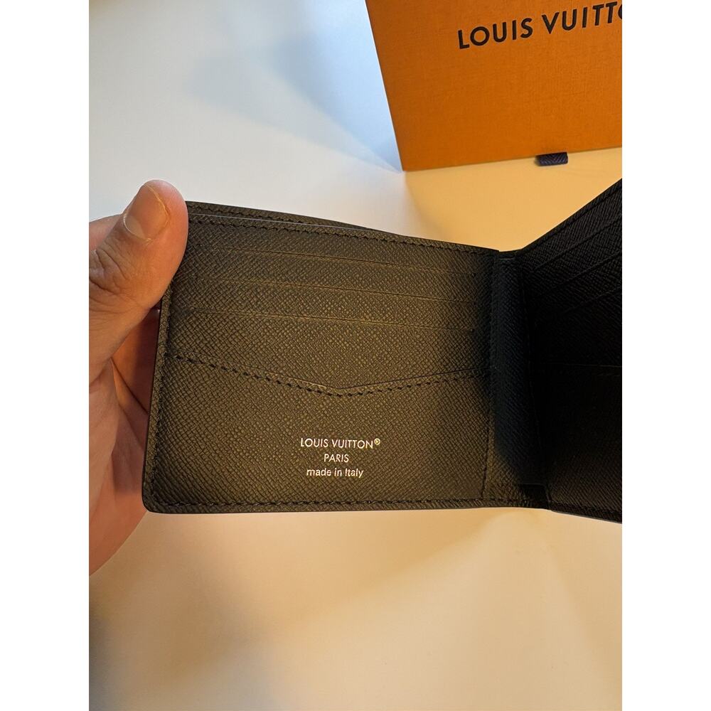 Louis Vuitton Men Slender Wallet Monogram Eclipse M62294 OPEN BOX 100% AUTHENTIC - Picture 4 of 6